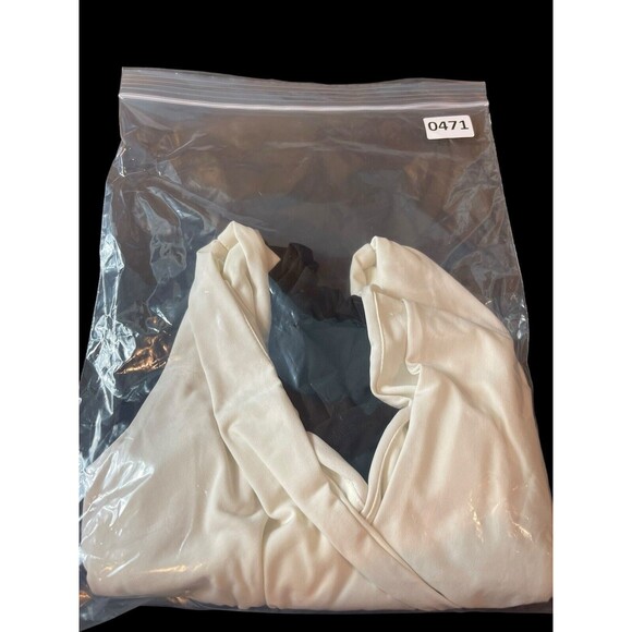 VTG 90s Bmoss Stretch Color Block V-neck A-line Sleeveless Dress S - Picture 11 of 11